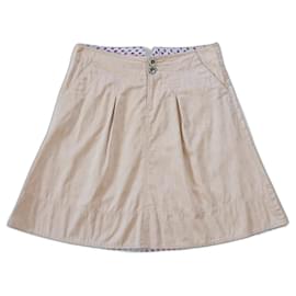 Falda midi evasé de algodón rosa Marc Jacobs