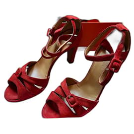 Hermès Wildlederschuhe Orange