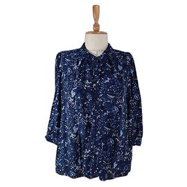 Top Chemisier Noa Noa Blu in Viscosa