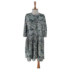 Robe Risla à fleurs verte Zadig & Voltaire Viscose