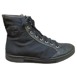 Sneakers Gucci nere in nylon e pelle 37 IT