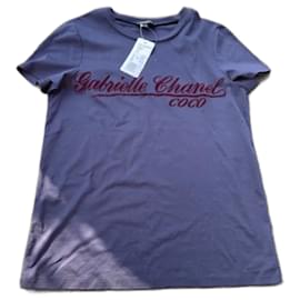 Camiseta Chanel Coco Paris Azul Marino Algodón