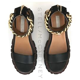 Sandali Stella McCartney Emilie in pelle vegana nera - Stella Mc Cartney