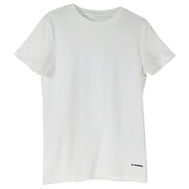 Camiseta Jil Sander blanca de algodón M