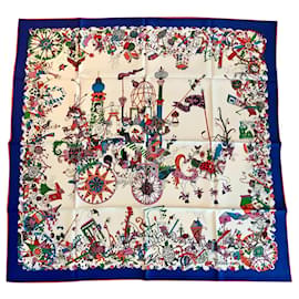 Hermès Sciarpa in seta La Folle Parade 90x90