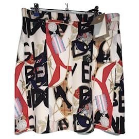 Falda Burberry Brit de seda y lana multicolor Talla 14