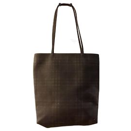 Borsa tote Burberry vintage in tela rivestita con motivo nova check