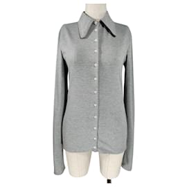 Camisa Lemaire de algodón gris
