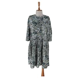 Robe Risla Zadig & Voltaire Verte à Fleurs en Viscose