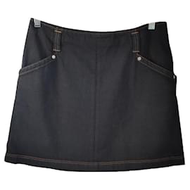 Falda vaquera Apc azul de algodón Talla L