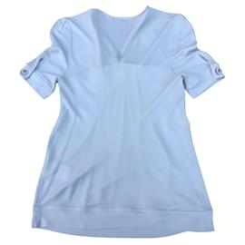 Gucci Satin Top Perlgrau