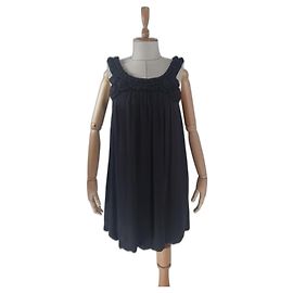 Vestido de seda Balona Designers Remix Negro