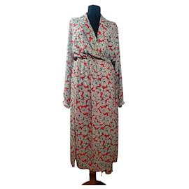 Vestido midi cruzado Selected SLFREBA rojo multicolor