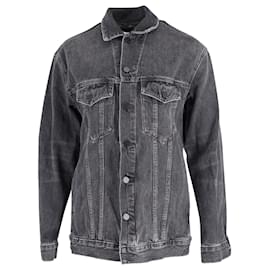 Chaqueta Daze extragrande en denim de algodón negro de Alexander Wang