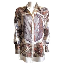 Camisa de seda Hermès Carrè Tanzanie de Robert Dallet