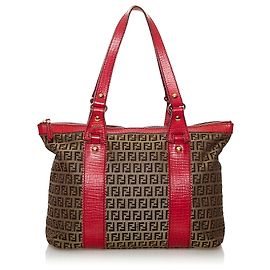 Fendi Brown - Zucchino-Segeltuch-Einkaufstasche