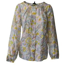 Top Escada Sport Estampado Seda Multicolor