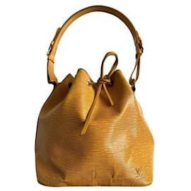 Borsa Louis Vuitton Noe in Pelle Epi Gialla