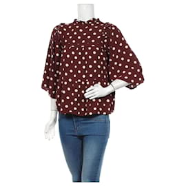 Noa Noa Blusentop Polkadot Braun Viscose