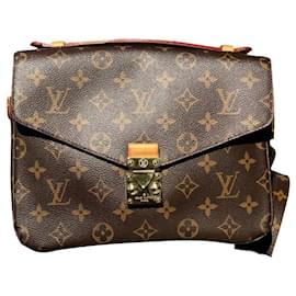 Borsa a mano Louis Vuitton Metis in pelle marrone