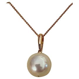 Autre Marque Collana Blue Cult in Oro Rosa 14k e Perla Bianca