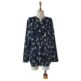Blusentop Vera Wang Simply Blau Mehrfarbig Polyester