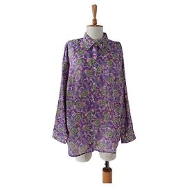 Ralph Lauren Top in cotone viola Taglia XXL