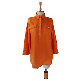 Ralph Lauren Camicetta di lino arancione