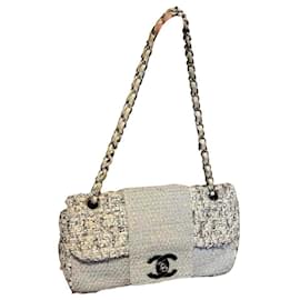 Borsa a mano Chanel in tweed multicolore