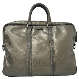 Bolsa mensageiro Gucci GG Imprime em couro e vinil