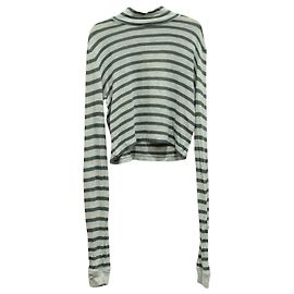Top de manga larga a rayas en viscosa multicolor de Alexander Wang