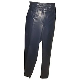 Autre Marque Pantaloni Manigance Blu Marino in Poliuretano