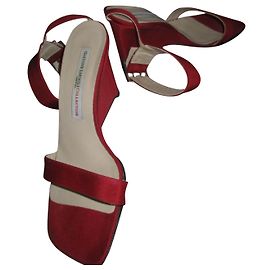 Autre Marque Décolleté Gastone Lucioli Rosse in Tessuto Tacco 9cm Taglia 36