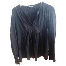 Blusa Isabel Marant Etoile in voile di cotone nero