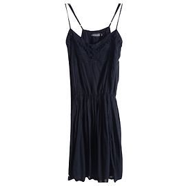Vestido skater Antik Batik de algodón negro