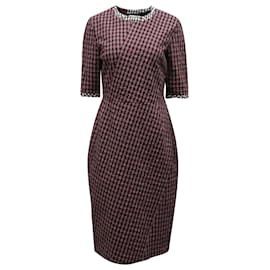 Altuzarra Gingham-Kleid mit Rundhalsausschnitt aus mehrfarbiger Baumwolle