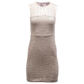 Diane Von Furstenberg Spitzenkleid aus rosafarbenem Polyester