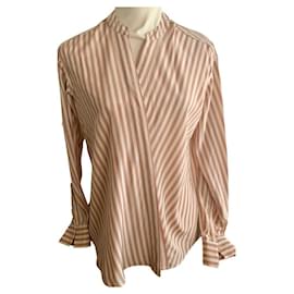 Top de seda Closed Bege XS