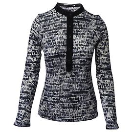 Proenza Schouler Langarm-Bluse mit Print aus mehrfarbiger Baumwolle