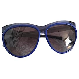 Occhiali da sole Alexander McQueen blu in acetato - Alexander Mcqueen