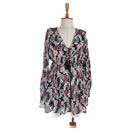 Free People Blumenmuster Top aus Modal und Rayon