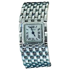 Cartier Panthere Uhr Stahl Perlmutt Zifferblatt