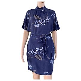 Vestido Akina em crepe azul Ganni