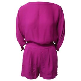 Pagliaccetto Diane Von Furstenberg in seta viola