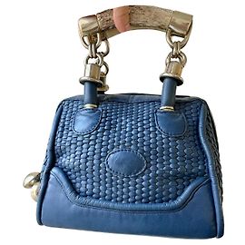 Autre Marque Perez Sanz Gwen Handtasche aus blauem Leder