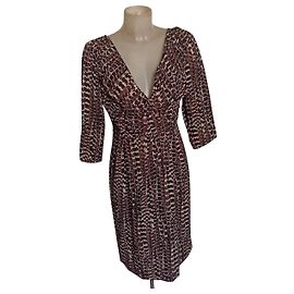 Max Mara gepunktetes Seidenkleid