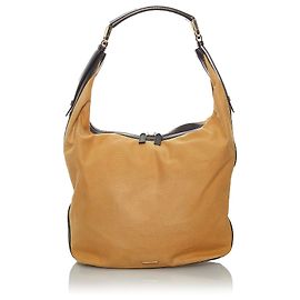 Bolso bandolera de lona marrón de Gucci
