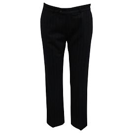Pantalones de raya diplomática Joseph en lana azul marino