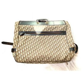 Borsa da viaggio Christian Dior in tela monogrammata e pelle