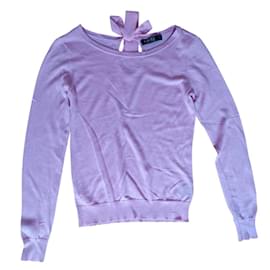Ralph Lauren Stricktop in Rosa Seide Nylon Lyocell